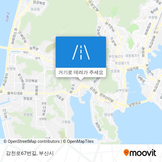 감천로67번길 지도