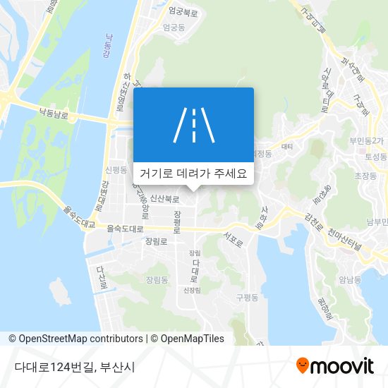 다대로124번길 지도