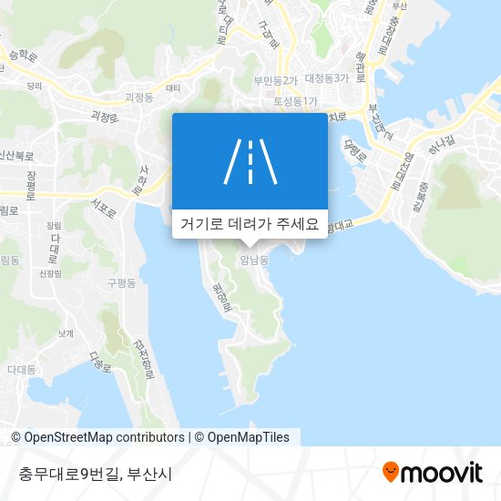 충무대로9번길 지도