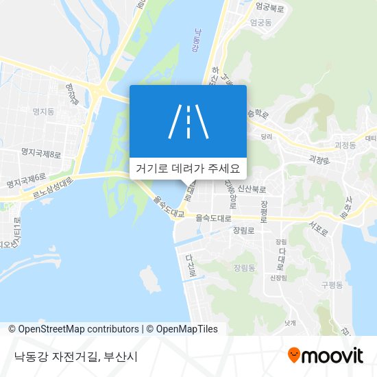 낙동강 자전거길 지도