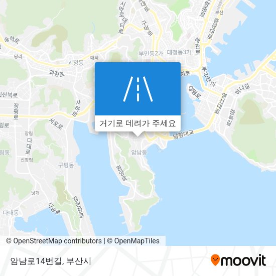 암남로14번길 지도