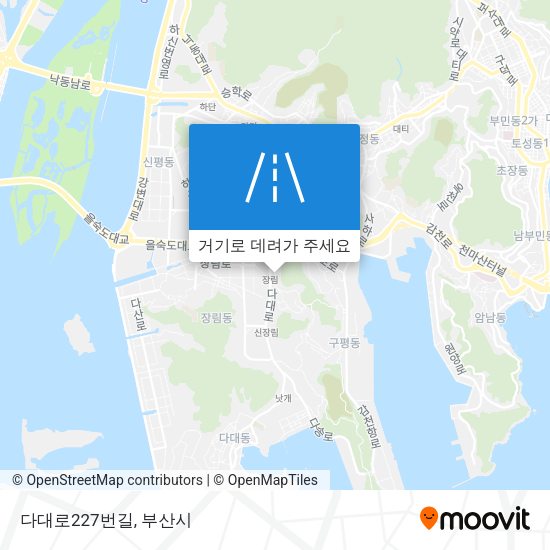 다대로227번길 지도