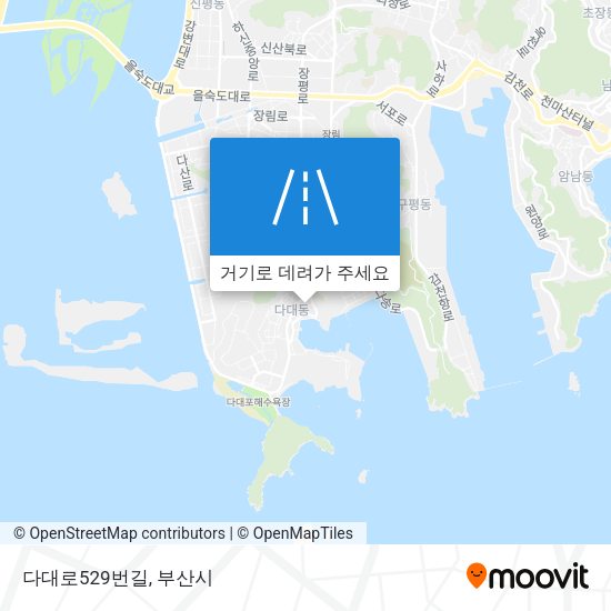 다대로529번길 지도