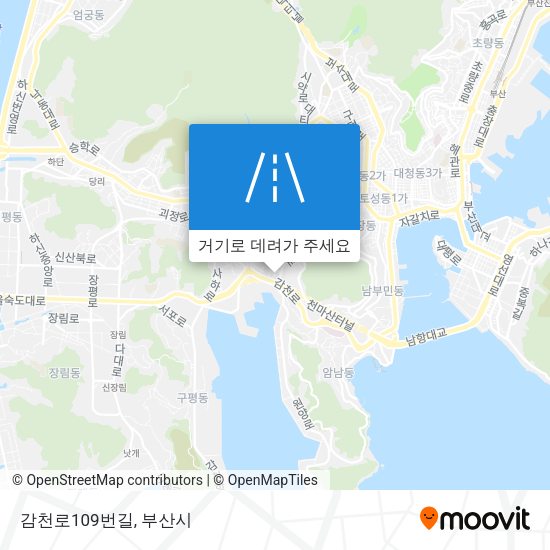 감천로109번길 지도