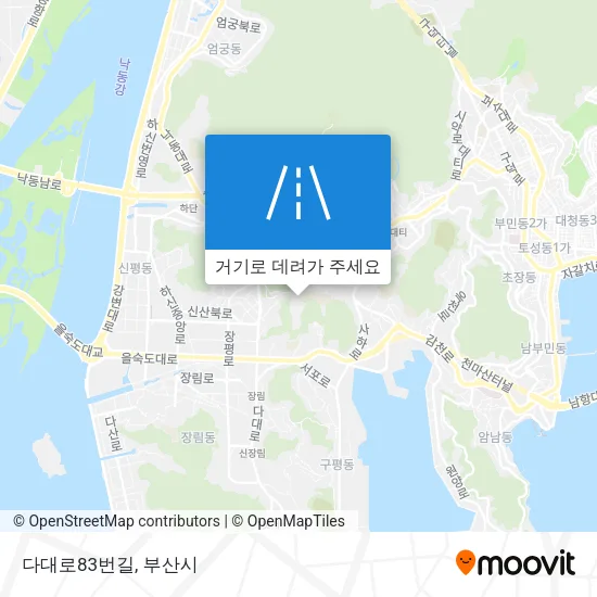 다대로83번길 지도