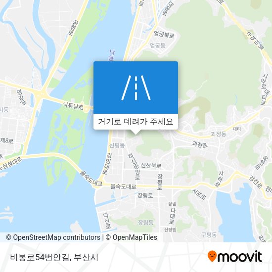 비봉로54번안길 지도