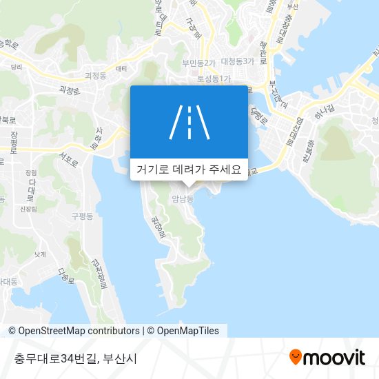 충무대로34번길 지도