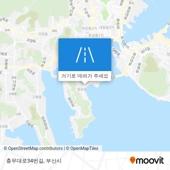 충무대로34번길 지도