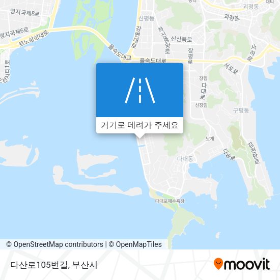 다산로105번길 지도