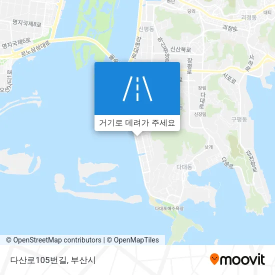 다산로105번길 지도