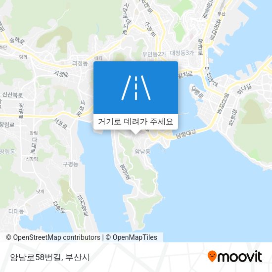 암남로58번길 지도