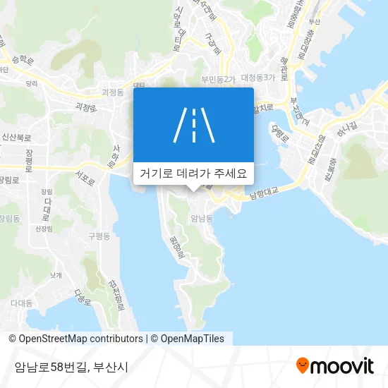 암남로58번길 지도