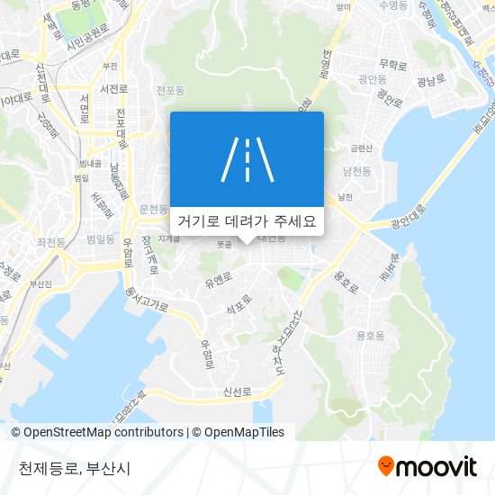 천제등로 지도