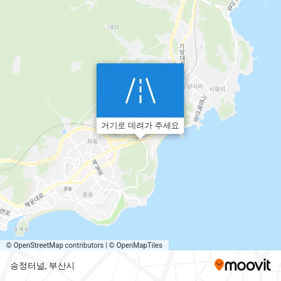 송정터널 지도