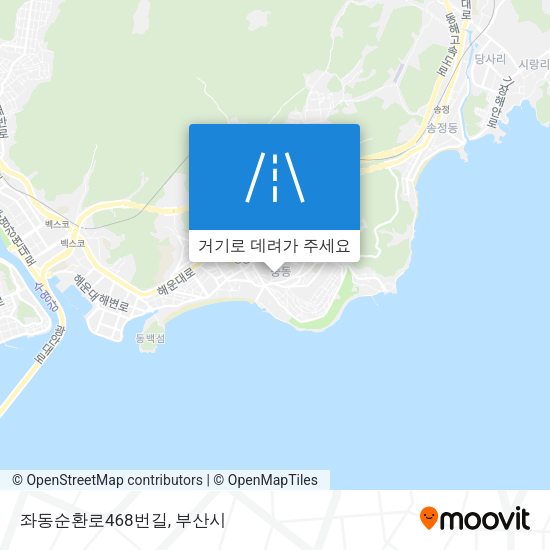 좌동순환로468번길 지도