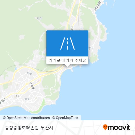 송정중앙로36번길 지도