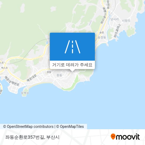 좌동순환로357번길 지도