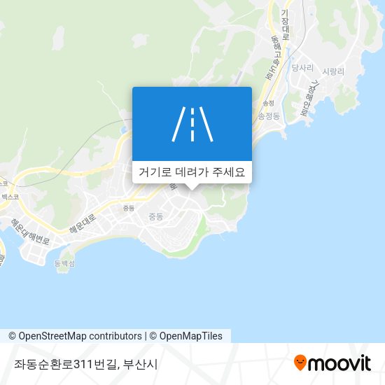 좌동순환로311번길 지도