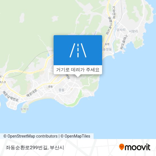 좌동순환로299번길 지도