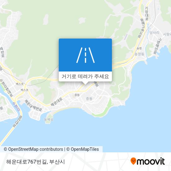 해운대로767번길 지도