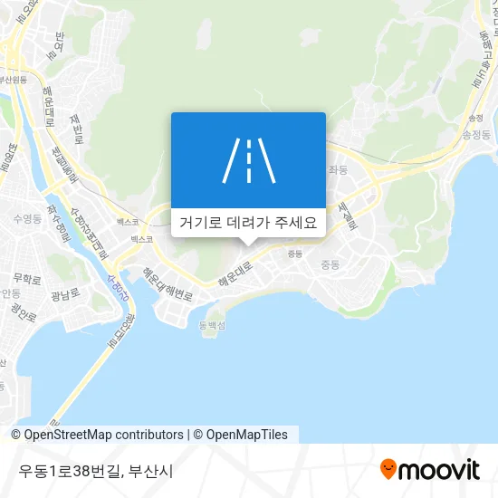우동1로38번길 지도