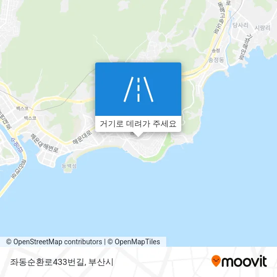 좌동순환로433번길 지도