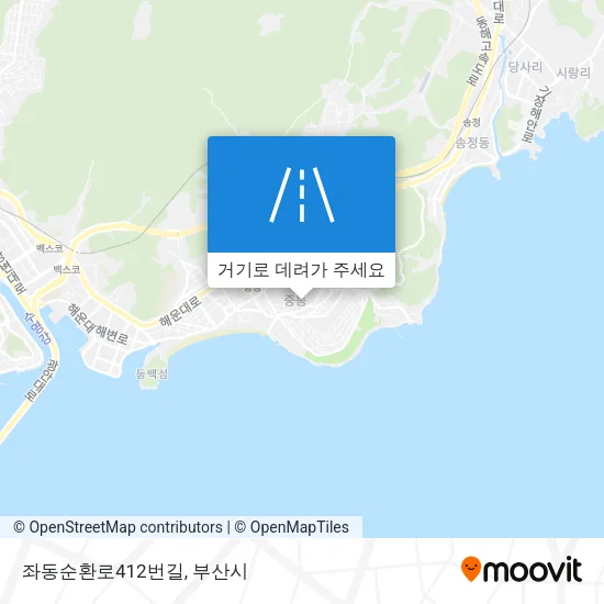 좌동순환로412번길 지도