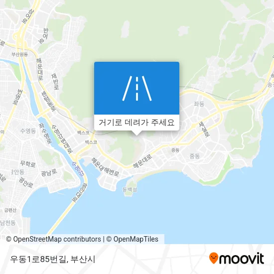 우동1로85번길 지도