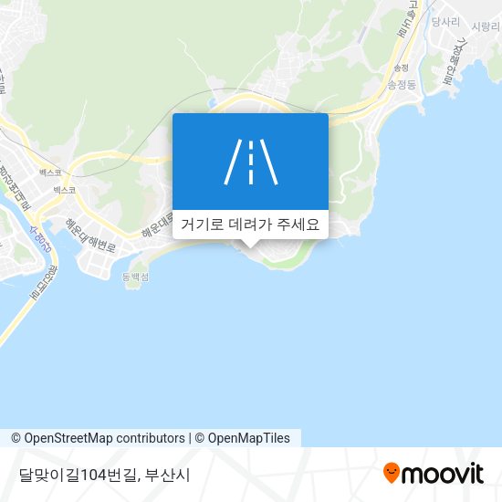 달맞이길104번길 지도