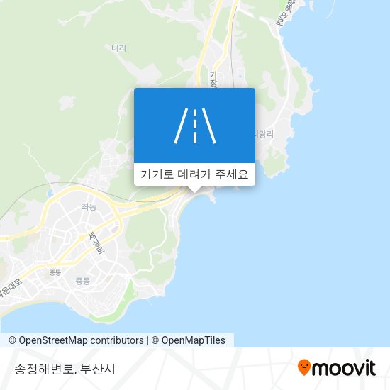 송정해변로 지도