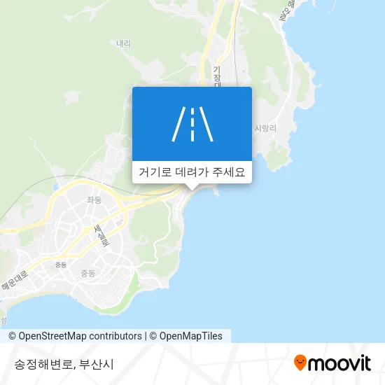 송정해변로 지도