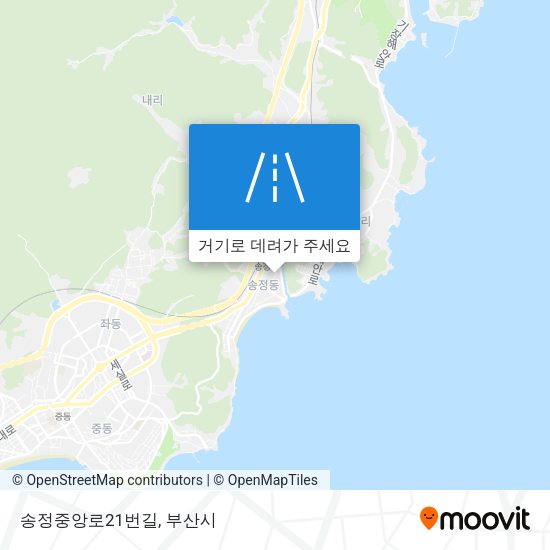 송정중앙로21번길 지도