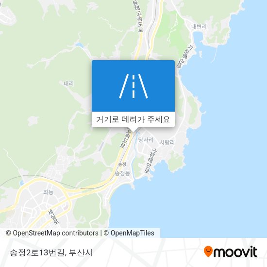 송정2로13번길 지도