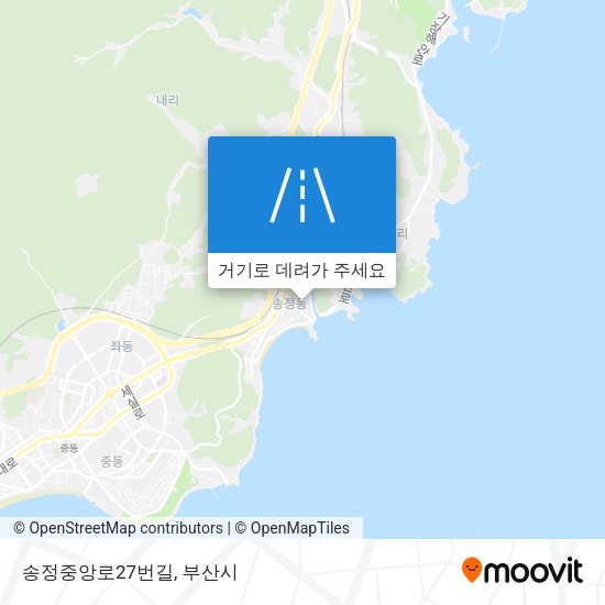 송정중앙로27번길 지도