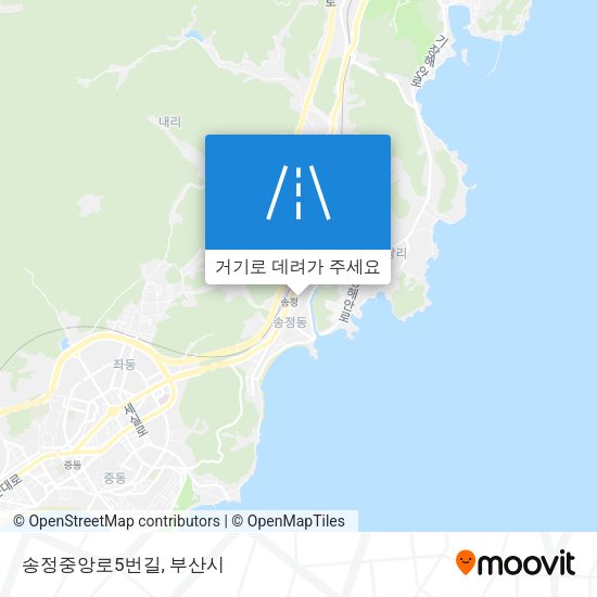 송정중앙로5번길 지도