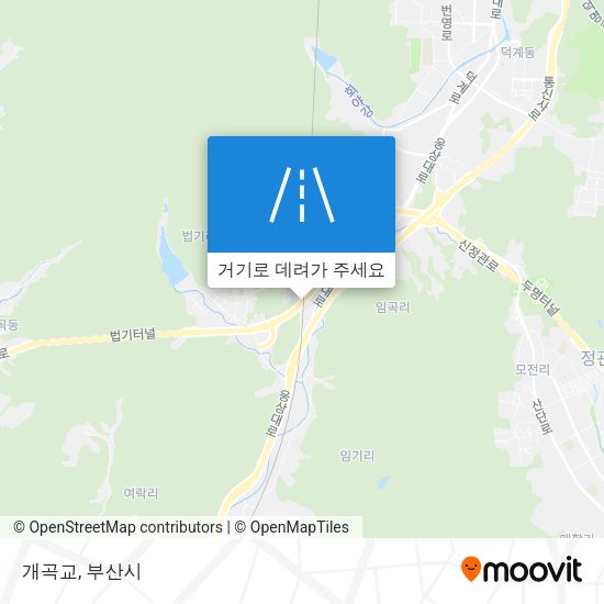 개곡교 지도