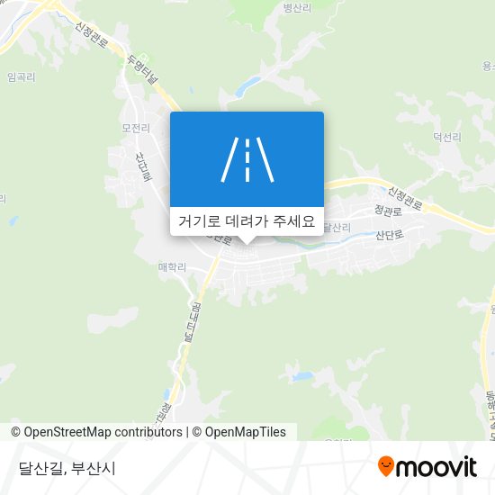 달산길 지도