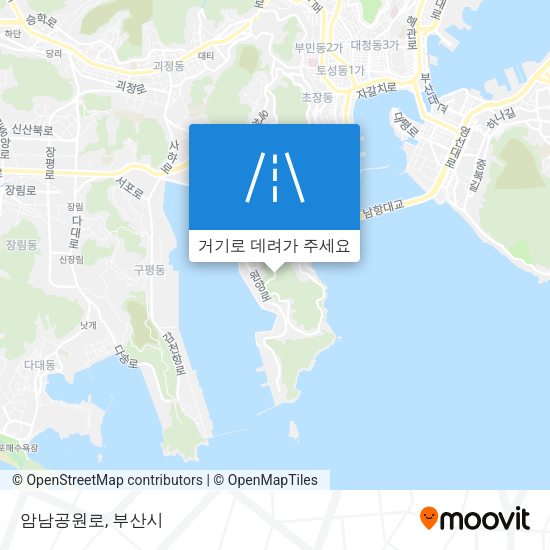 암남공원로 지도