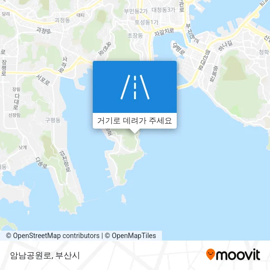 암남공원로 지도