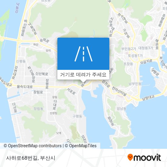 사하로68번길 지도