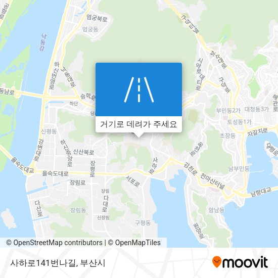 사하로141번나길 지도
