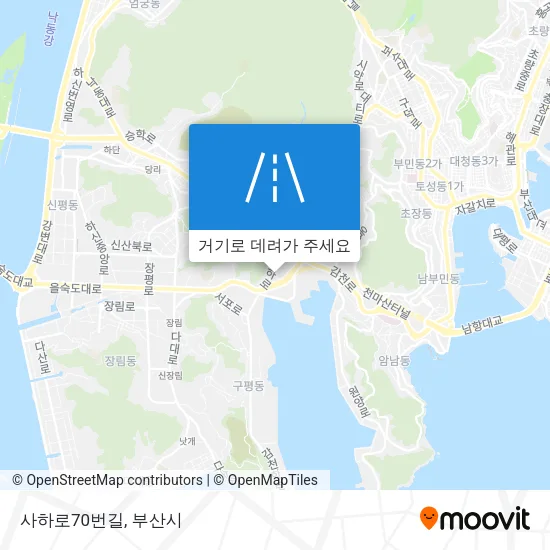 사하로70번길 지도