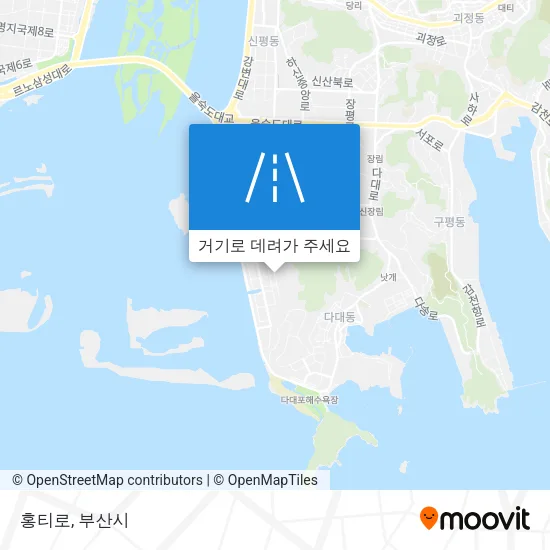 홍티로 지도