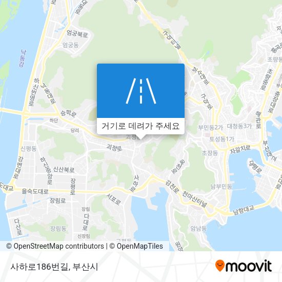 사하로186번길 지도