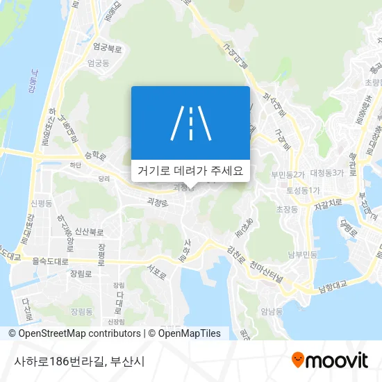사하로186번라길 지도