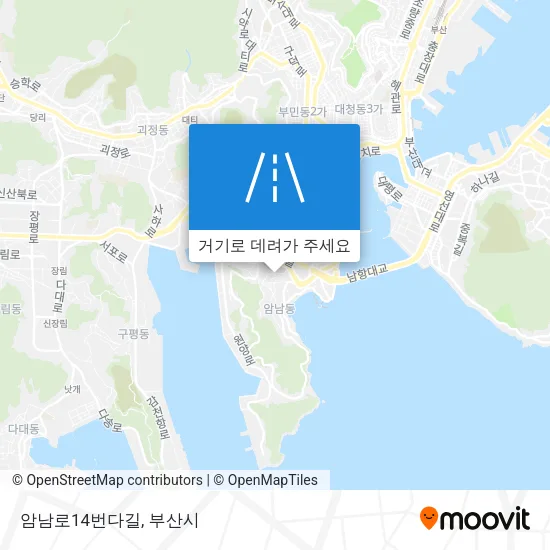 암남로14번다길 지도