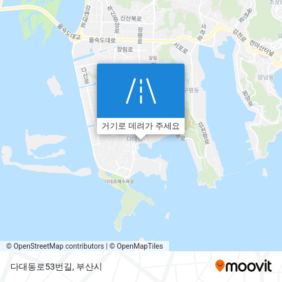 다대동로53번길 지도