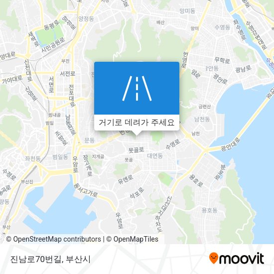 진남로70번길 지도