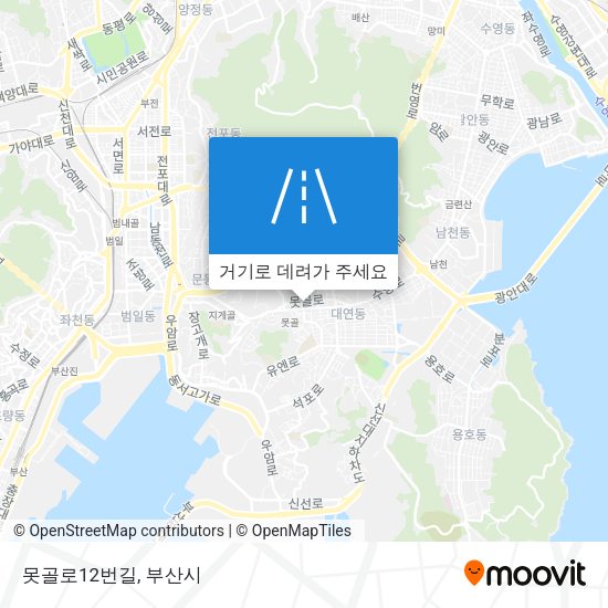 못골로12번길 지도