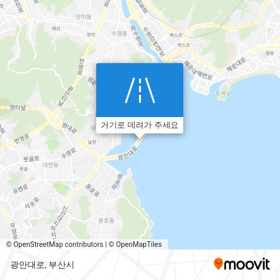 광안대로 지도
